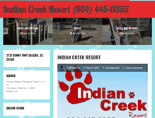 Tablet Screenshot of indiancreekresortsc.com